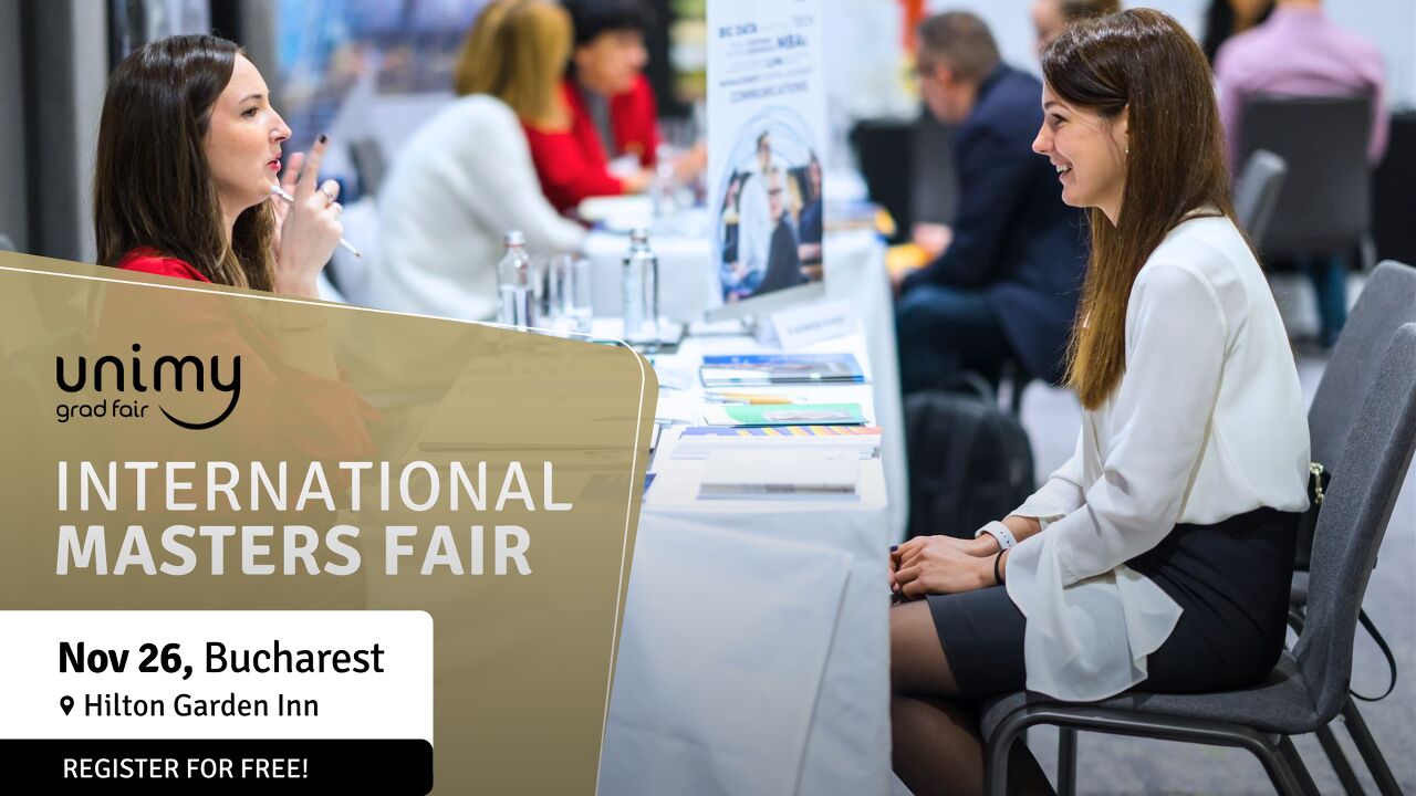 CHOOSE YOUR DREAM MASTER’S PROGRAM ON NOVEMBER 26TH – BUCHAREST